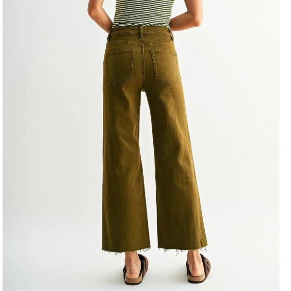 HR Wide Leg Crop in Tom Thumb