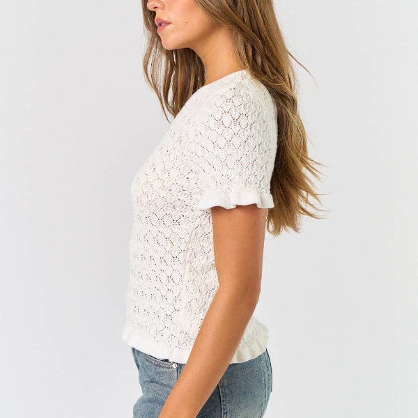 Girly Crochet Sweater Top