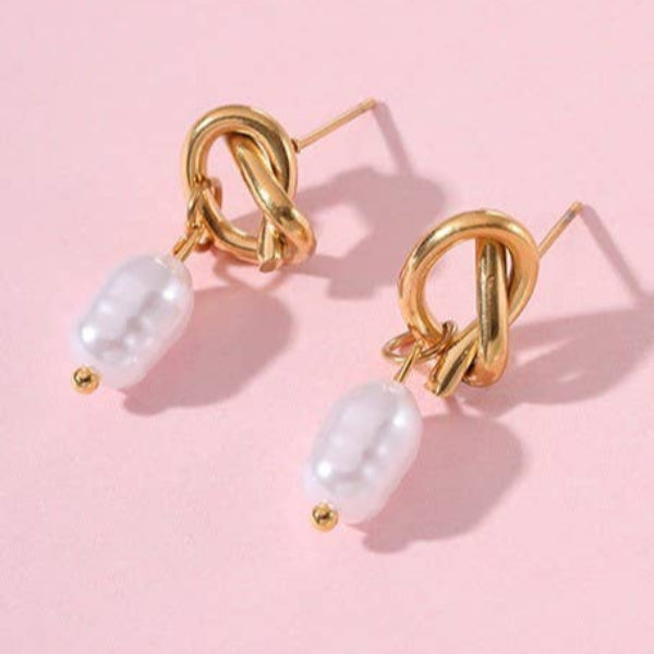 Sea Isle Pearl Drop Earrings