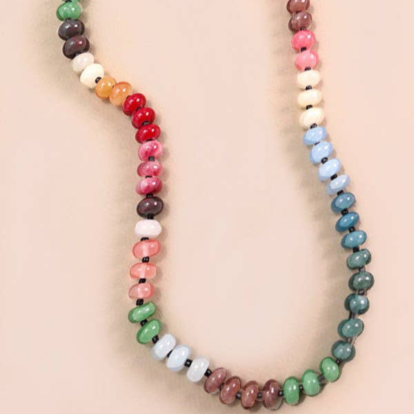 Rainbow Bead Necklace