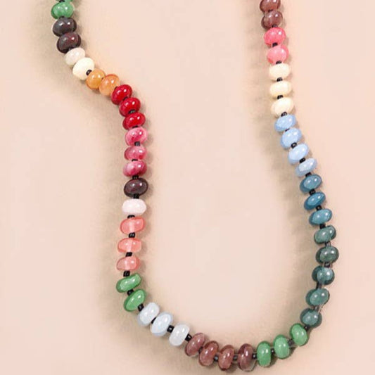 Rainbow Bead Necklace