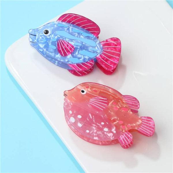 Seaside Nautical Fish Hair Clips
