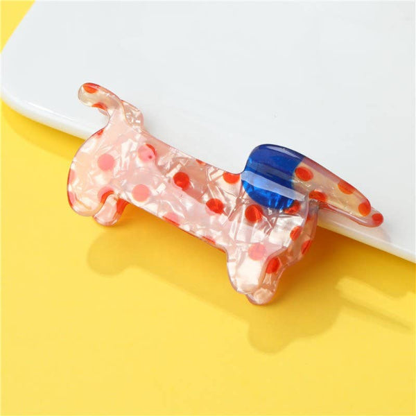 Polka Dot Dog Hair Clip