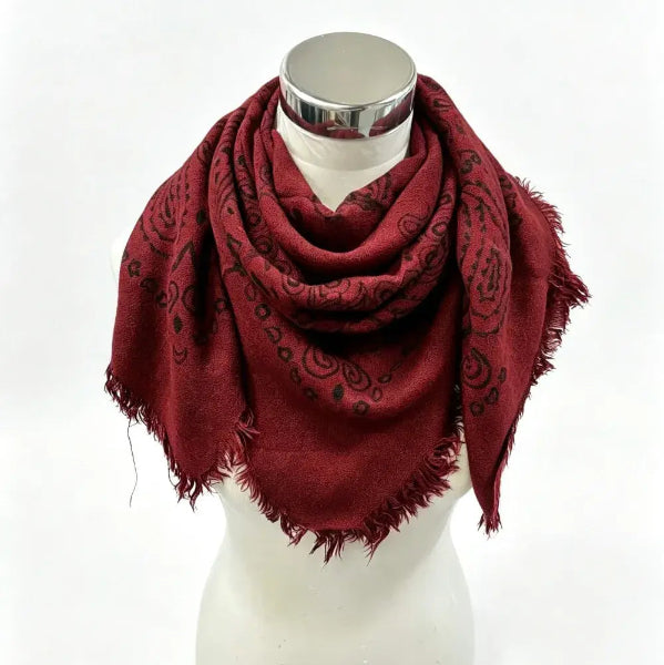 Wool Blend Bandana Scarf