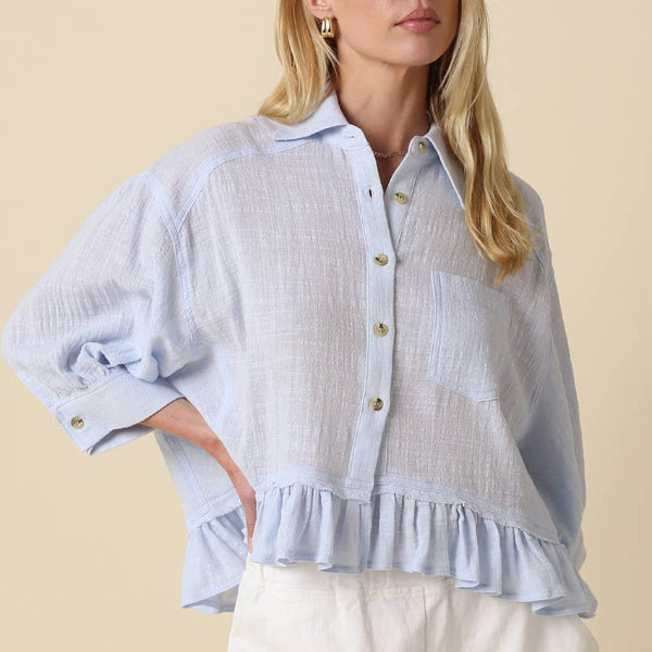 Kali Ruffle Hem Top