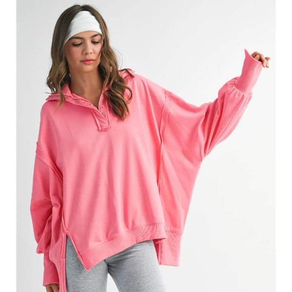 Tamika Henley Sweatshirt