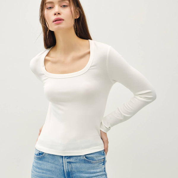 Ivory LS Scoop Neck