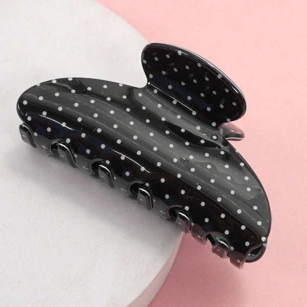 Polka Dot Hair Claw Clip