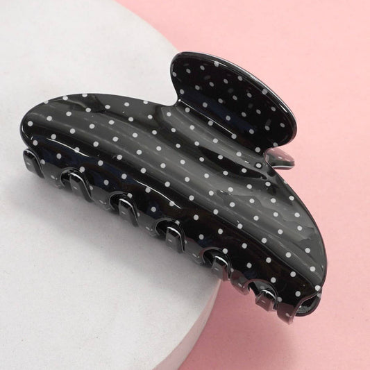 Polka Dot Hair Claw Clip