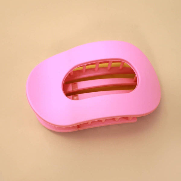 Jumbo Lay Flat Oval Hair Claw Clips
