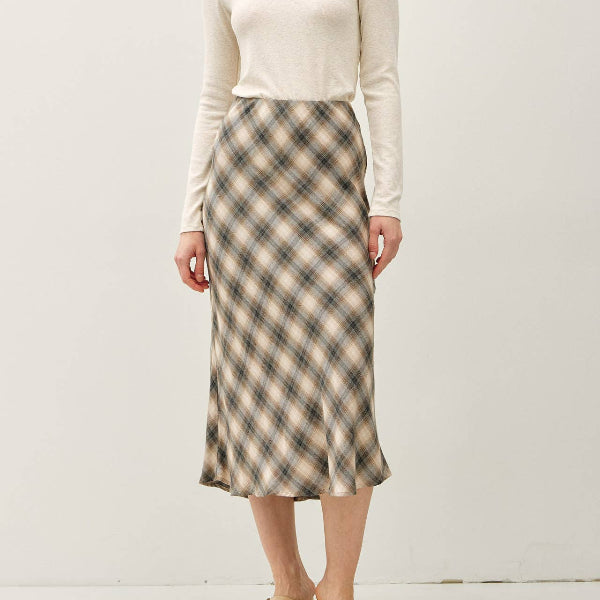 Tartan Flowy Skirt