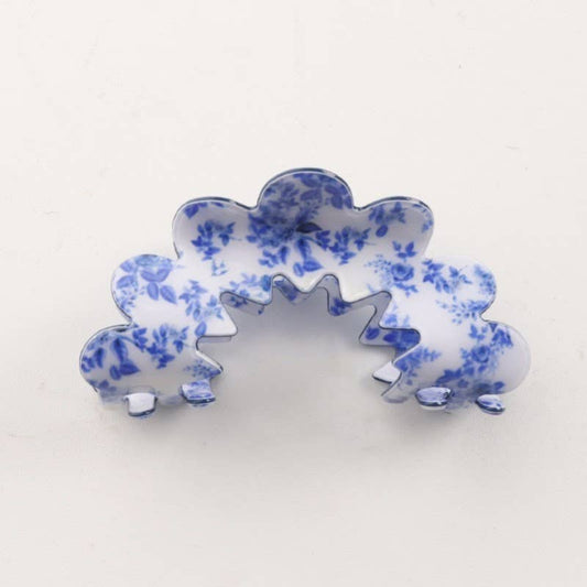 Vintage Half Moon Scalloped Claw Clip