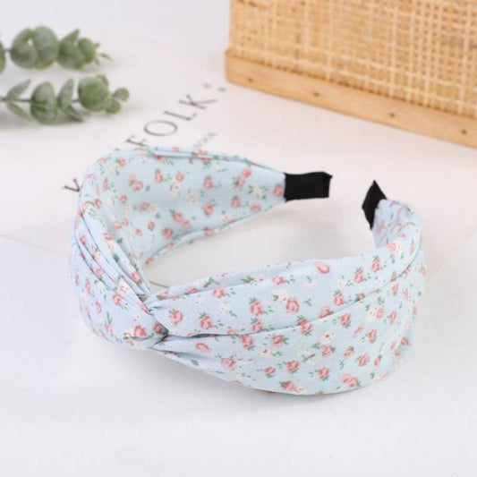 Blue Floral Headband
