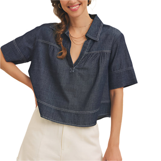 Rosie Denim Top