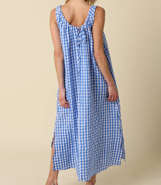 Lyla Gingham Maxi Dress