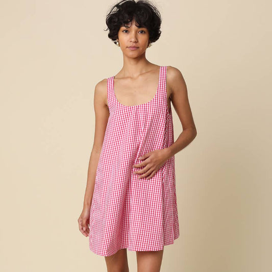 Andrea Gingham Mini Dress