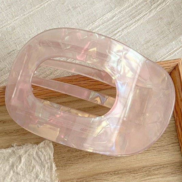 Marbled Lay Flat Claw Clip