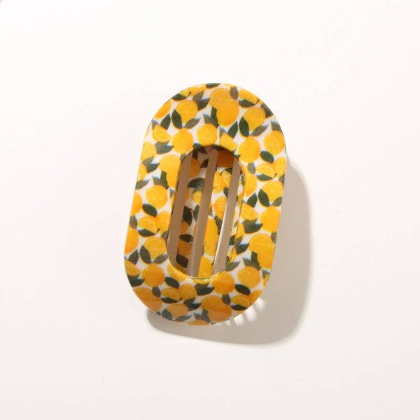Vintage Lemon Flat Claw Clip