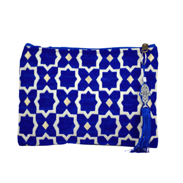 Blue Geometric Party Purse