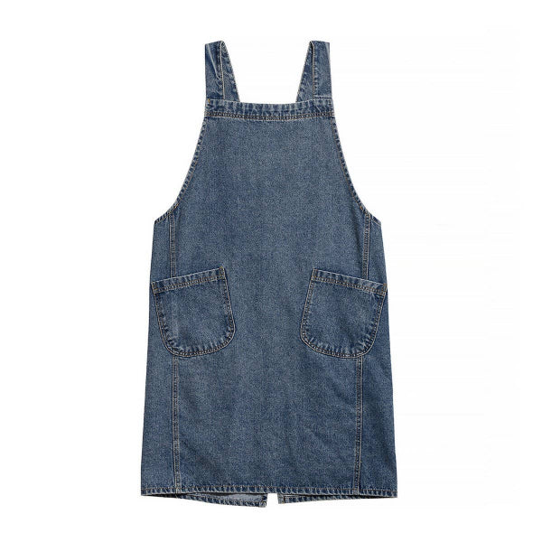 Cotton Canvas Washed Denim Apron