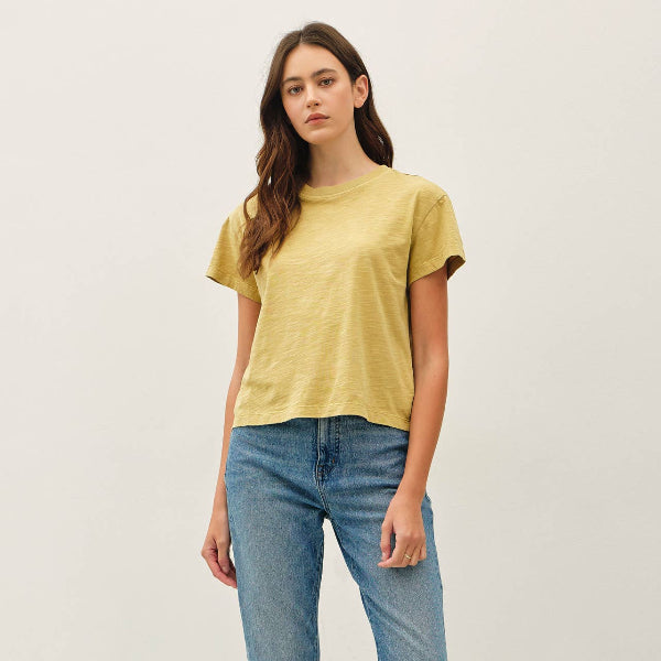 Cotton Slub Crop Tee