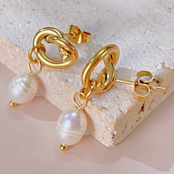Sea Isle Pearl Drop Earrings