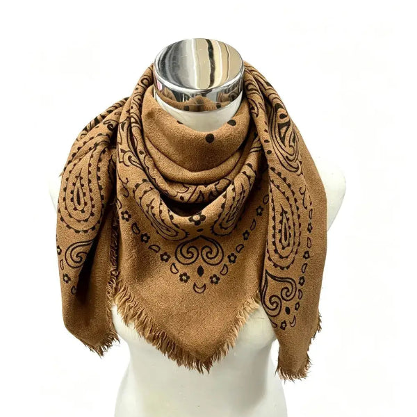 Wool Blend Bandana Scarf