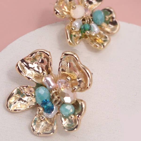 Open Flower Earrings