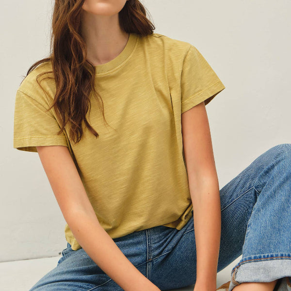 Cotton Slub Crop Tee