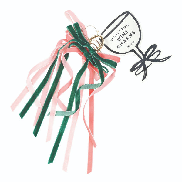 Velvet Bow Wine Charms MJ