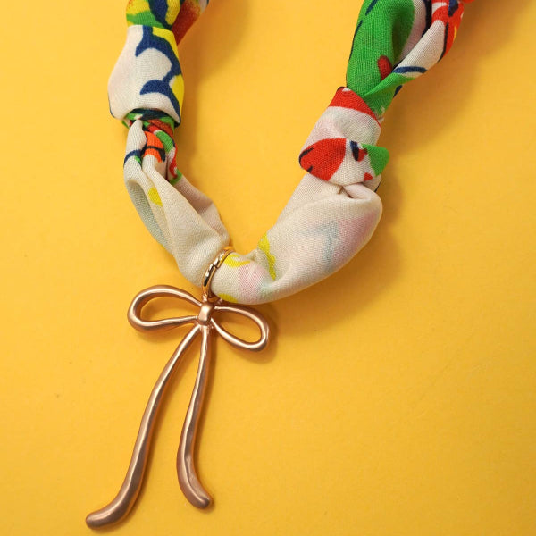 Tahitian Treat Handmade Scarf Charm Necklace