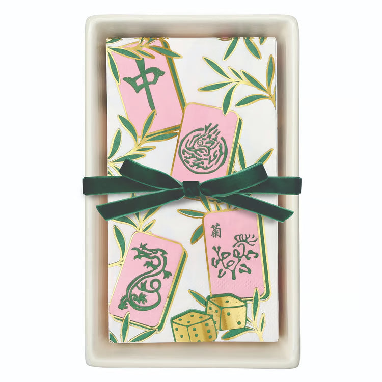 Guest Napkin Tray with MJ Tiles