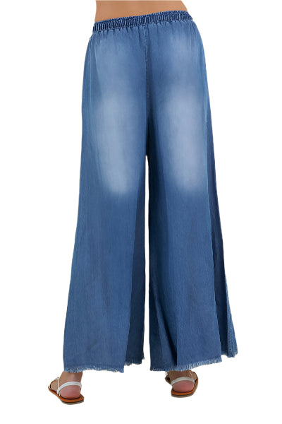 Wide Leg Denim Pants