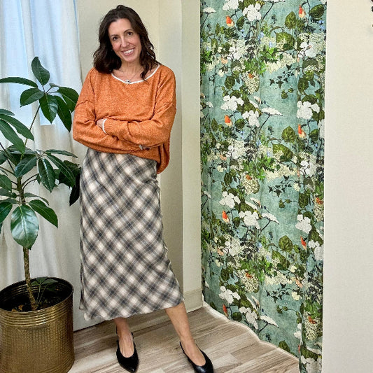 Tartan Flowy Skirt