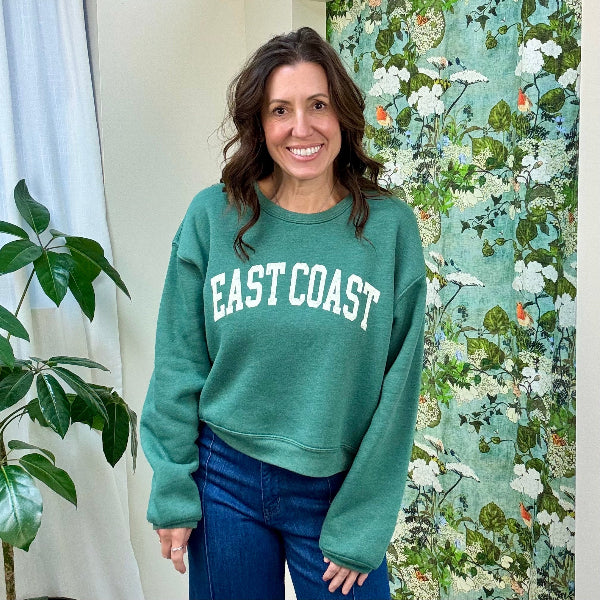 EAST COAST Midi Sweatshirt FOREST