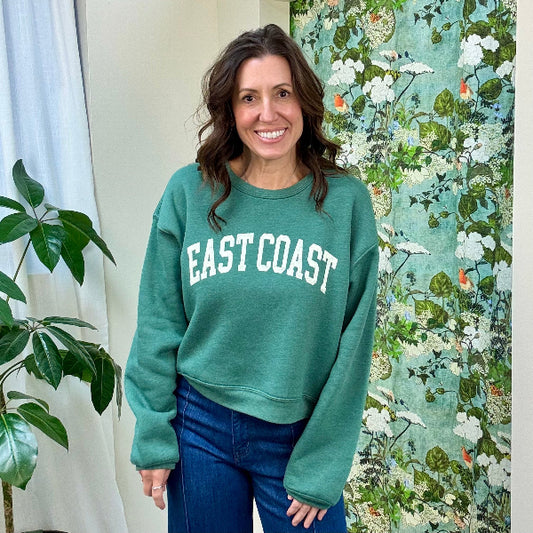 EAST COAST Midi Sweatshirt FOREST