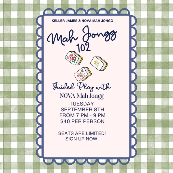 Mah Jongg 102 SEPT 8TH