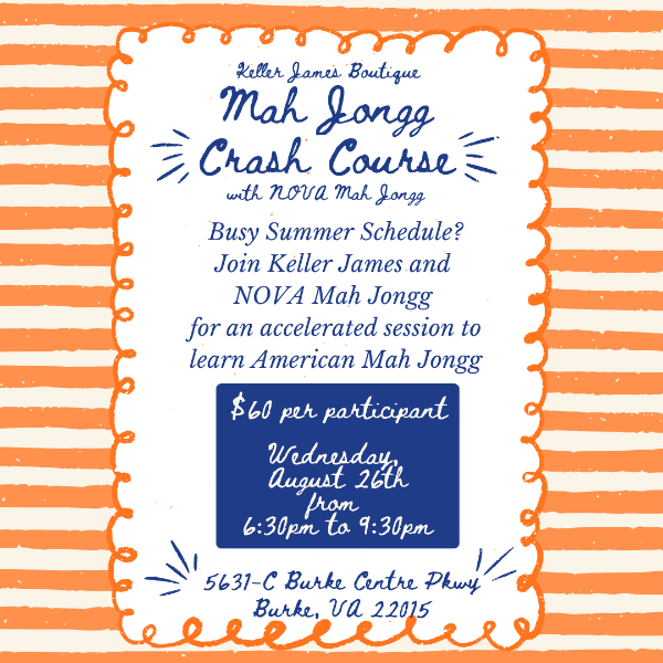 American Mah Jongg 101 Crash Course AUGUST 26TH