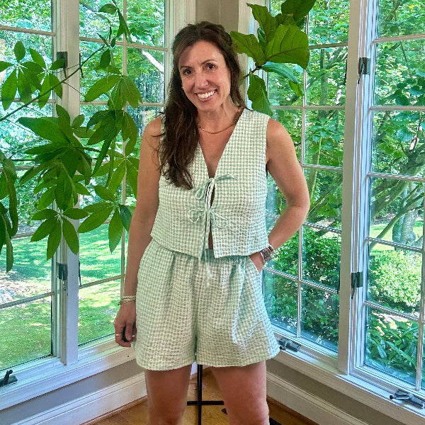 Minty Fresh Gingham Set