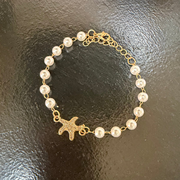 Pearl Starfish Bracelet