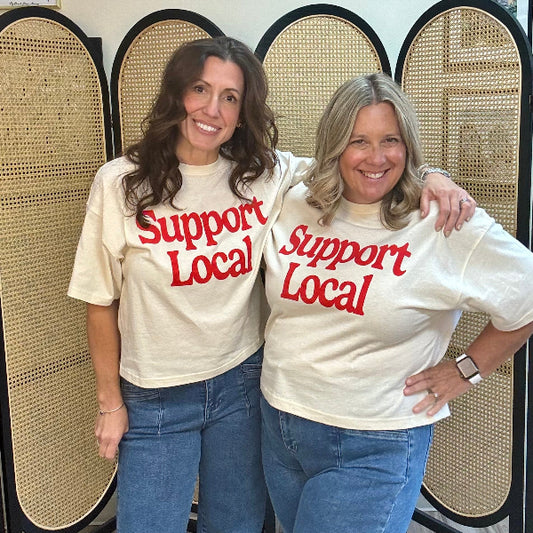 Support Local Crop Tee