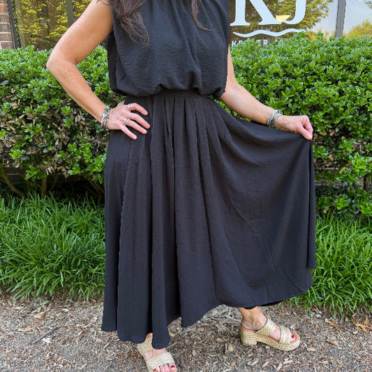 Black Box Pleated Skirt
