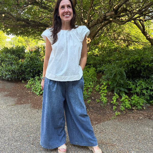 Pleat Punch Top