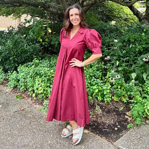 Maroon Forever Dress