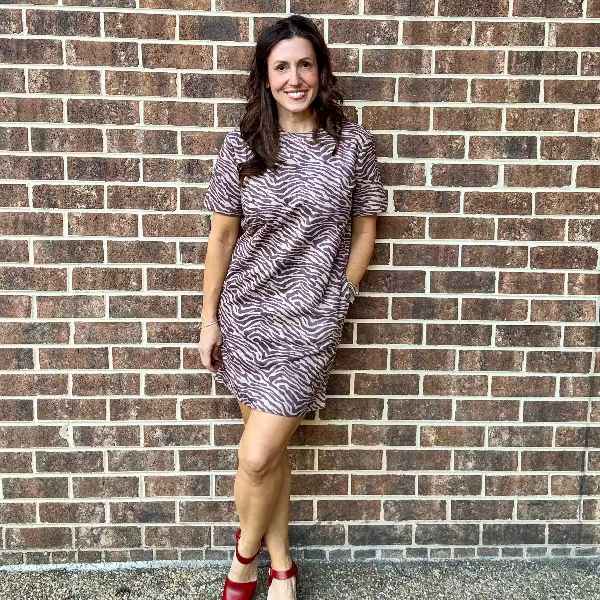 Understated Zebra Dress