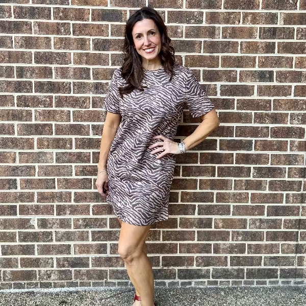 Understated Zebra Dress