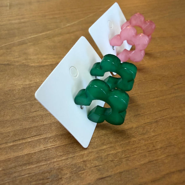 Modern Flower Acrylic Earrings