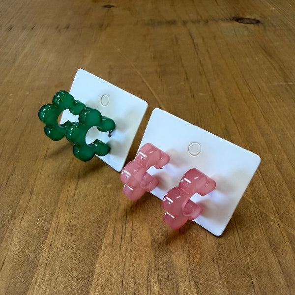 Modern Flower Acrylic Earrings