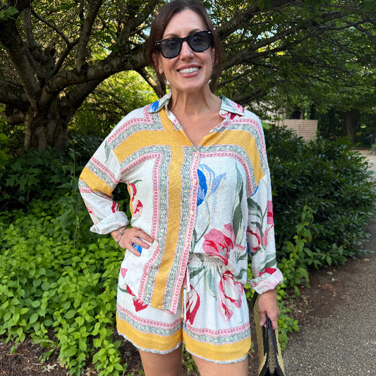 Boca Button Down Top