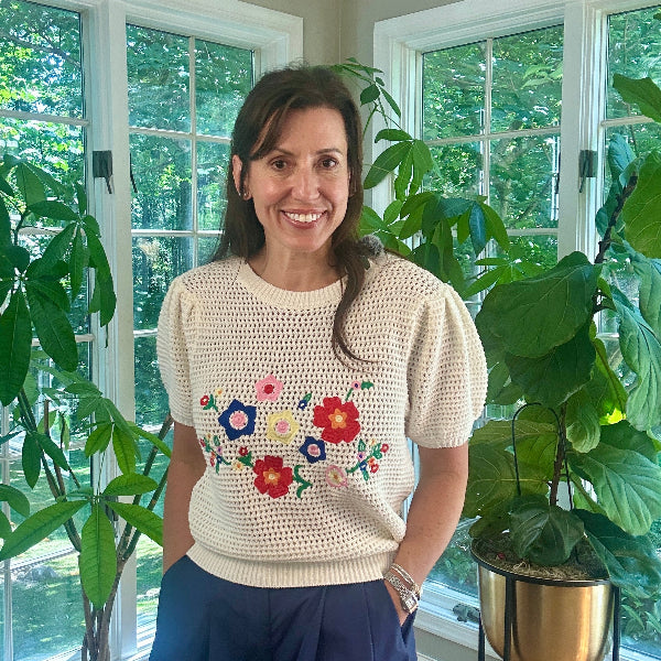 Nanny's Flower Sweater